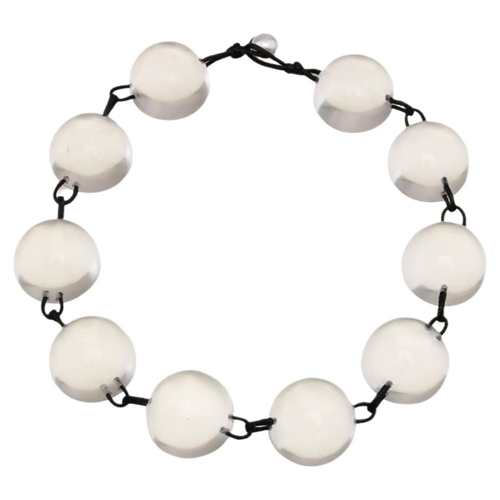 Transparent Plant Resin Semi-Spherical Necklace For Women Exaggerated Fashion Necklace Fashionable Individual Jewelry Accessory