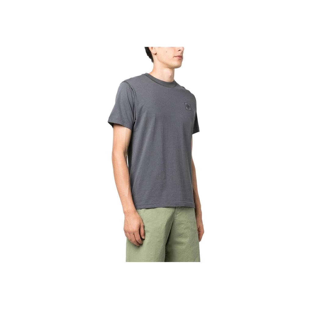 STONE ISLAND T-Shirt Lead Grey Men Tops 791523757-V0062