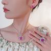 Jewelry Copper Bottom Gold-Plated Millennial Cut Dragon Fruit Color Temperament Light Luxury Suit Women 16-12M