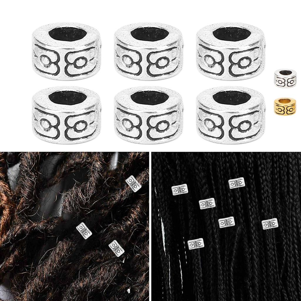 30 ks módní korálky do vousů, slitinové korálky na zaplétání vlasů, šperky, náramky, doplňky