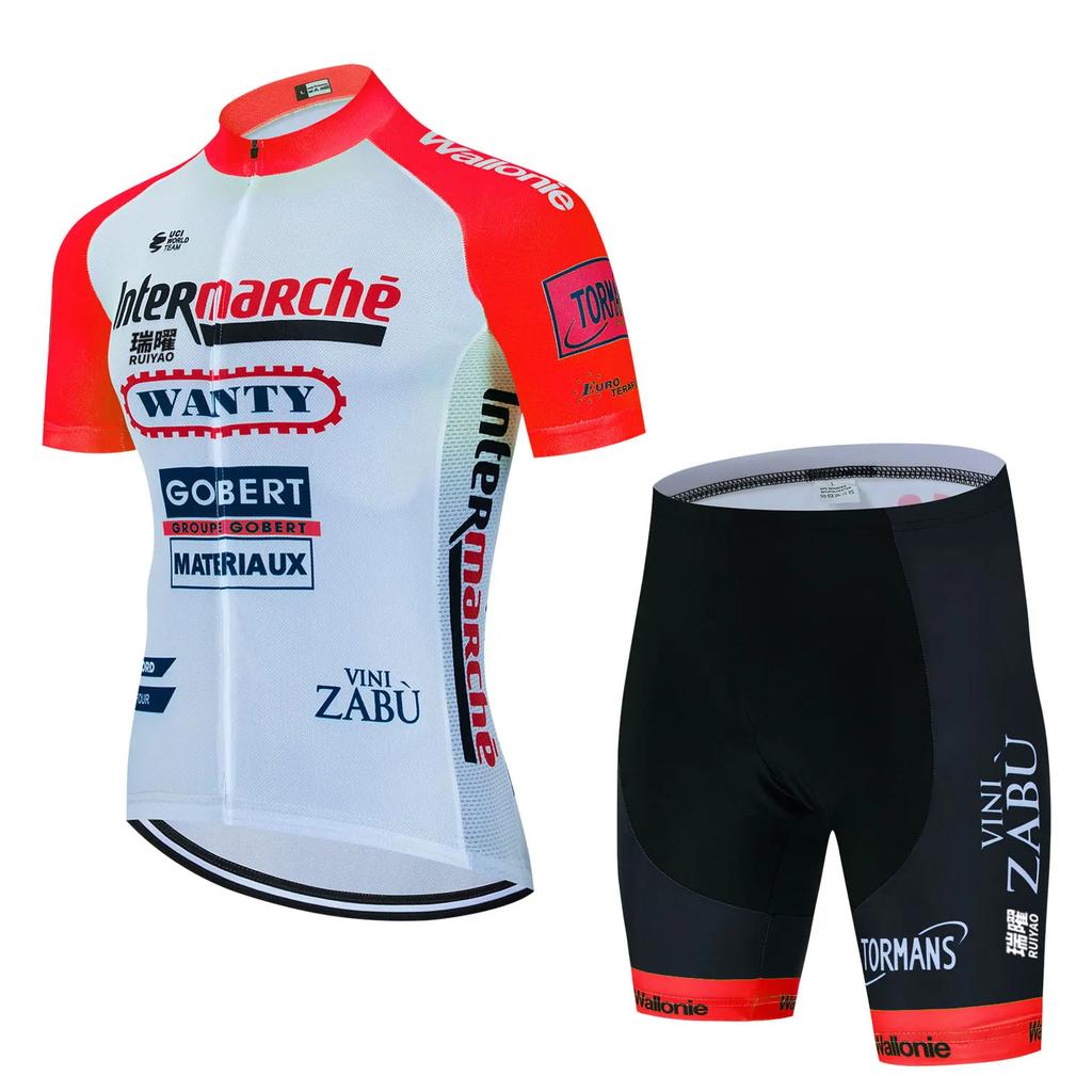 Tour De France Team Clothing Spring and Summer Men's Road Bike High Elastic Quick Drying Breathable Cycling Suit Bicycle Suit