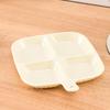 New Four Compartment Side Dish Tray with Handle Anti-Scalding Dinner Plate Hangable Ginger Garlic Storage Tray Home for Kitchen