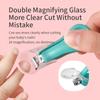 Baby Nail Clipper With Clear Magnifying Glass Pocket Kids Nail Cutters Safety Infant Finger Toe Trimmer Newborn Cutting Tools