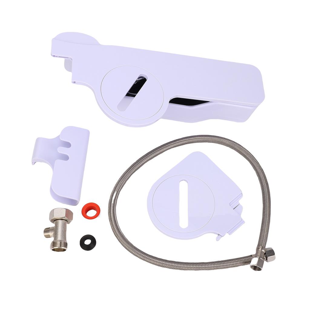 Bidet Toilet Seat Attachment Self Cleaning Dual Nozzles Bidet Attachment with Phone Holder Water Pressure Control 3