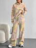 Gradual Change Europe and America Autumn and Winter 1116 Casual Long-sleeved Suit Women's Hooded Sweater Trousers Two-piece Set