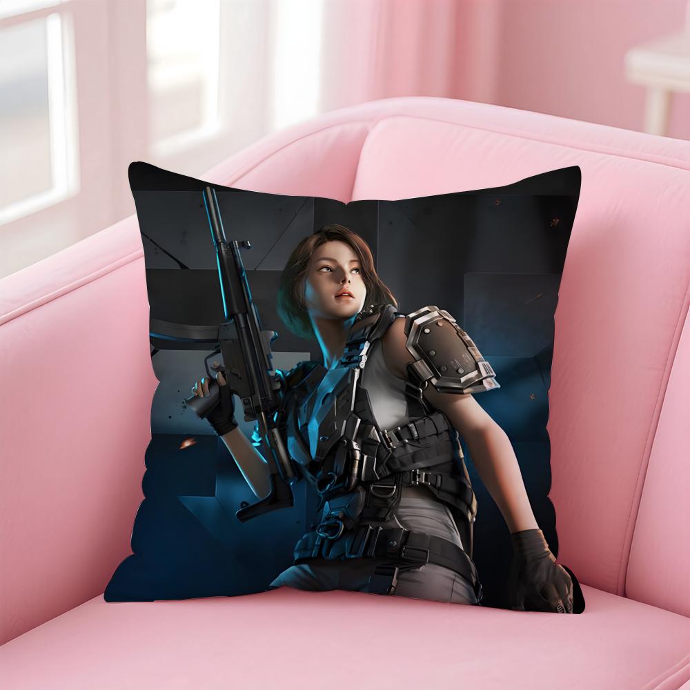 

Immersive Realistic Game Of PPUBG Cushion Cover Pillow Case Soft Friendly Fabric Concealed Zipper 30X30cm