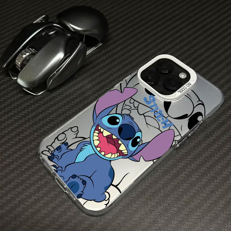 Lilo Stitch Cartoon Phone Case For iPhone 11 12 13 14 15 16 17 Pro Max 16e 17E 17 Air Plus 13 Mini Shockproof Fundas Back Cover