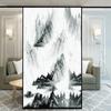 Window Film Privacy Mountain Static Clings Decorative Non-Adhesive Anti-UV Protection Heat Control Glass Stickers for Home