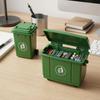 1 Set Mini Desktop Storage Bin Portable Desk Trash Container Multifunctional Organizer Holder For Office Stationery