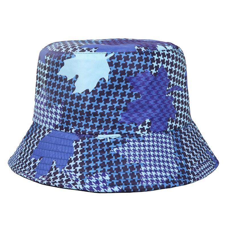 Trendy Flower Patterned Fisherman Hat Sun Hat Breathable Polyester