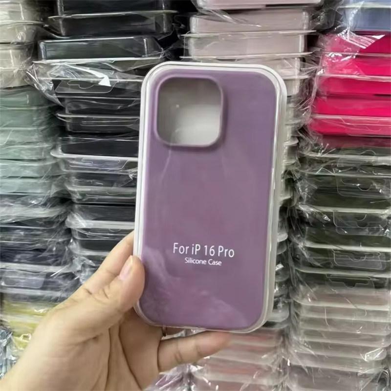 Liquid Silicone Case For Apple iPhone17 Air 15 16E 14 13 12 11 Pro Max Plus Mini XS XR 7/8 SE Phone Official Style Protective Cover