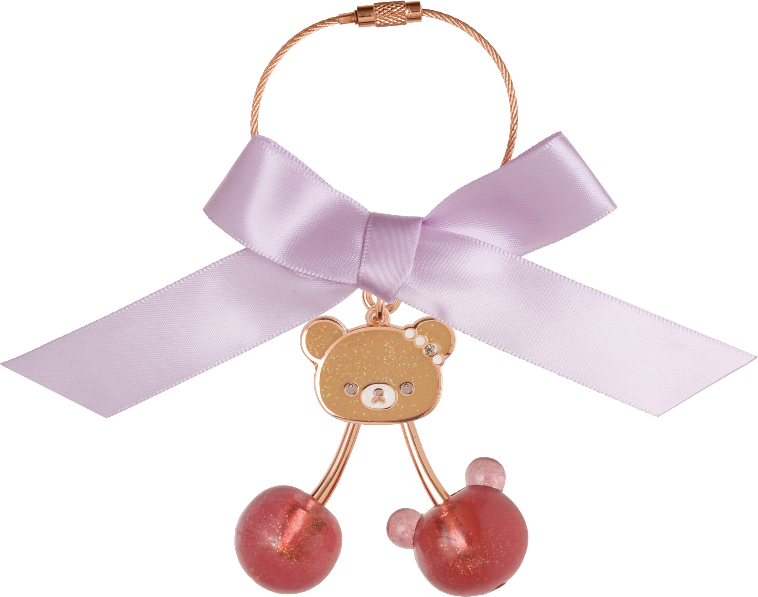 

Rilakkuma Корікогу Брелок-підвіска з вишнею-самоцвітом Чайроікогума AB10202