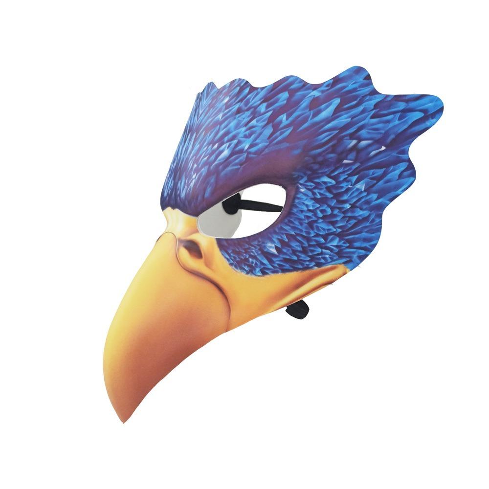 PU-Leder Tier-Cosplay-Maske mit elastischem Gürtel Leder Vogel Adler Maske Bühnenaufführungs-Requisiten