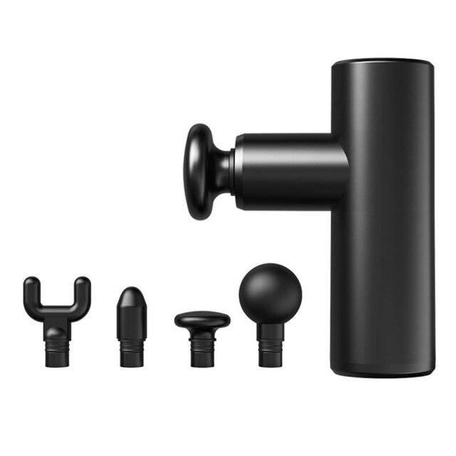 

Массажный пистолет Мини Мини-массажер для снятия боли Ручной с 4-мя головками Высококачественный фасциальный пистолет Устраняет молочную кислоту чёрный