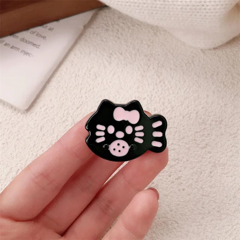 2 szt. Kreskówkowy Słodki Łuk Boczne Złamane Włosy Grzywka Klips Urocza Mała Rybka Kociak Nakrycie Głowy Dziewczynki Dzieci Akcesoria do Włosów