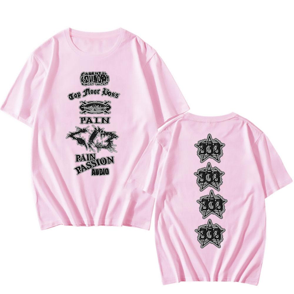 PAIN PASSION AUDIO Destroy Lonely T-shirt Cotton Short Sleeve Male Tshirts Streetwear Unisex Loose Fashion Men Women T Shirt Tee