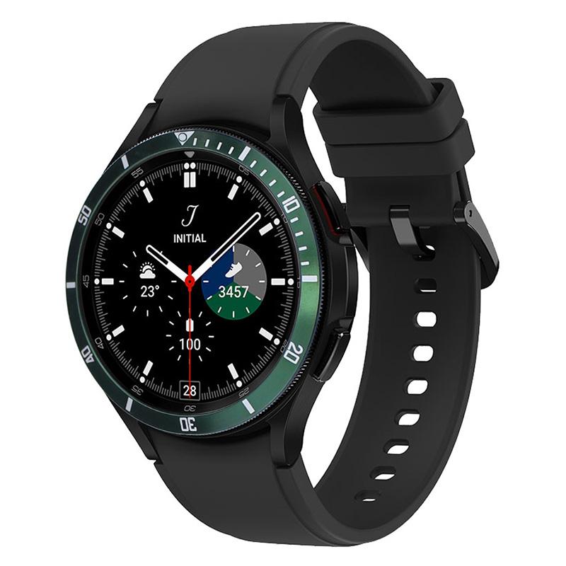 For Samsung Galaxy Watch7/Watch6/Watch5/Watch4/44mm Watch Bezel Ring Zinc Alloy Dial Bezel Adhesive Frame Ring Cover