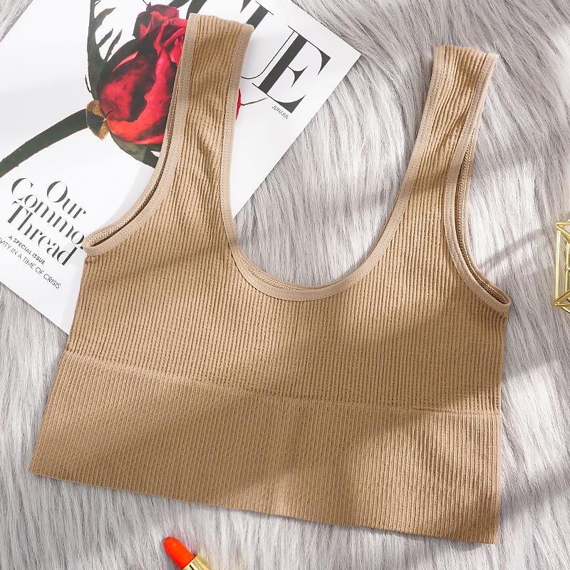 Women's Plus Size Beautiful Back Bra Non-slip Cup Comfortable and Breathable U-back Design Wearable As Outerwear