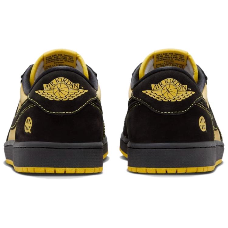 Air Jordan 1 Retro Low OG Quai 54 Unisex Sneakers Black Tour-Yellow Chile-Red IB8836-007