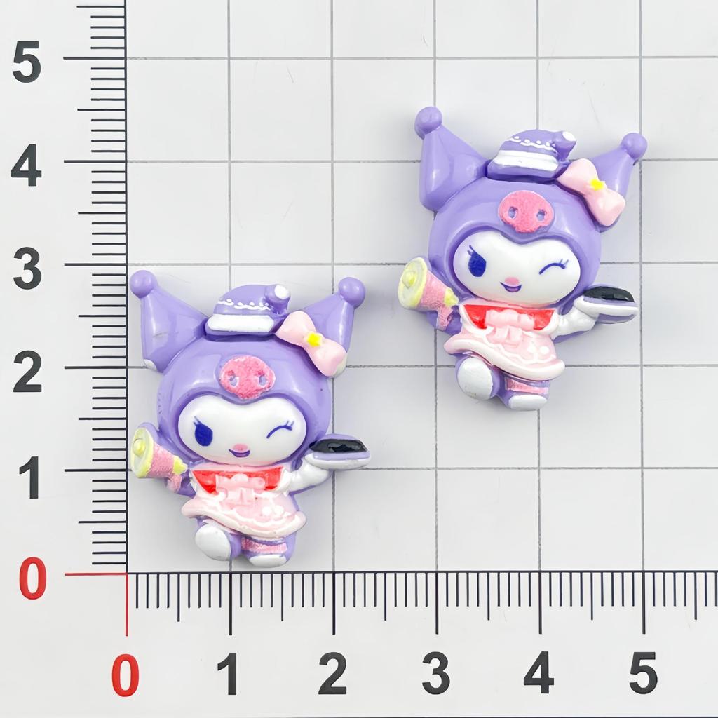 Sanrio Dancing Cartoon Resin Accessories: DIY Hair Clips, Phone Cases, Shoe Buckles, Bags, Keychains