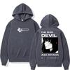Japan Anime Chainsaw Man The War Devil Hoodies Unisex Harajuku Vintage Sportwear Oversized Fleece Cosplay Pullover Streetwear
