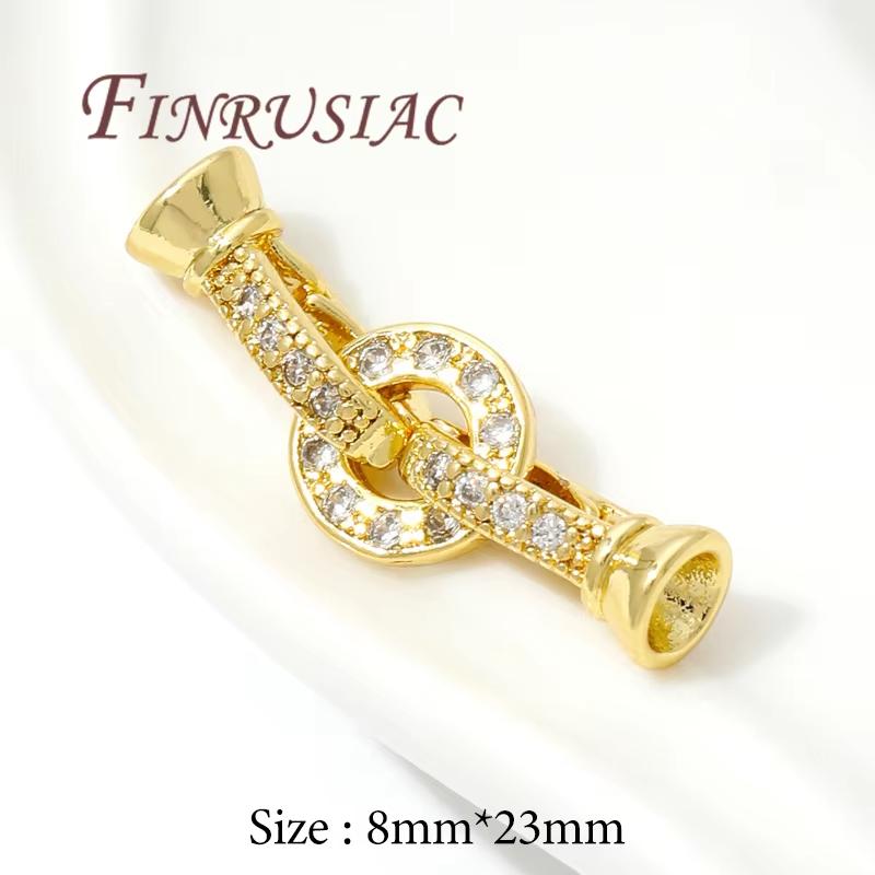 18K Gold Plated Lock For Bracelets,Clasp For Jewelry Connectors,Decorative Pearl Clasp,DIY Jewelry Making Supplies
