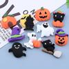 10pcs Cartoon Ghost Pumpkin Collection Flat Back Resin Halloween Party Decor DIY Scrapbooking Craft Decoration Accessories