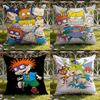 Anime Cartoon R-Rugrats Cushion Cover Home & Car Dual-Scene Pillow Cover: Reversible for Premium Comfort
