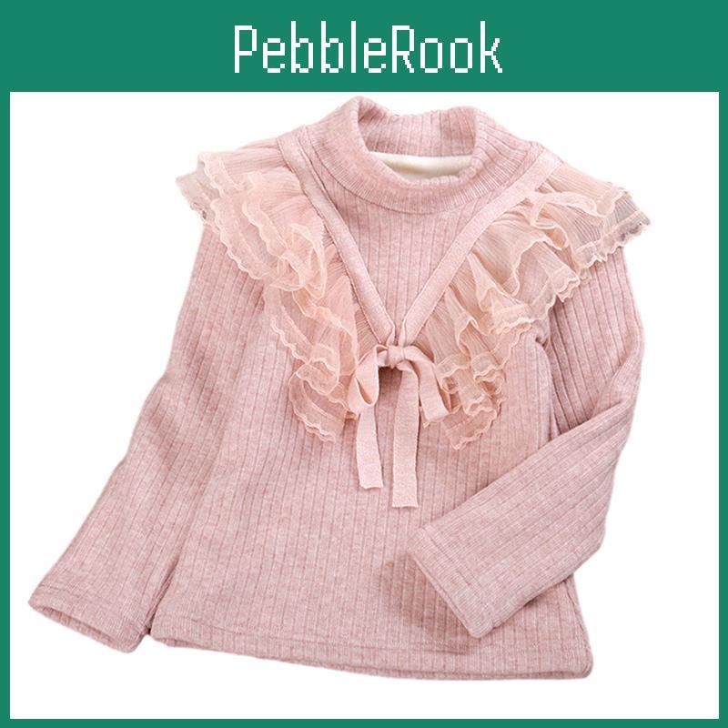 Girls Baby Blouses White Yubaobei Girl Clothes Children Clothing School Uniform Girl Blouse Cotton Kids Lace Shirt Plush Thick Warm Top Blouses