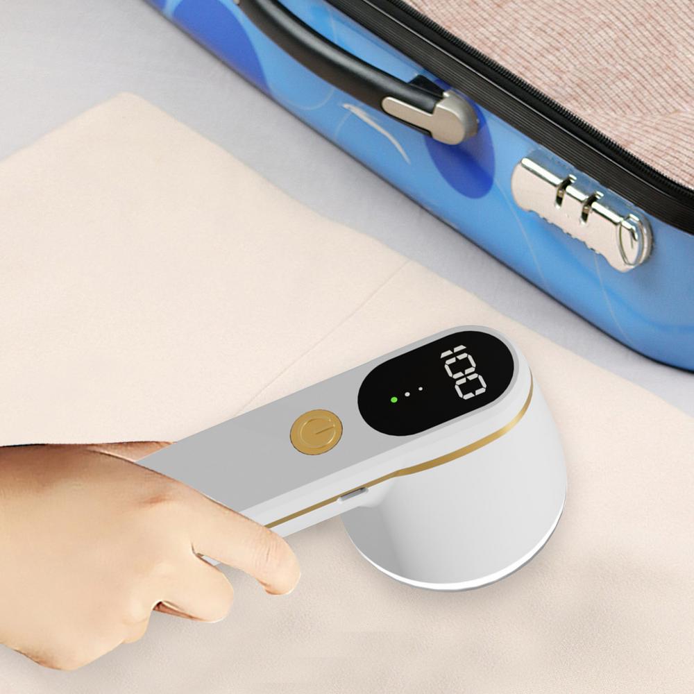 Fabric Shaver For Clothing Type-C Charging Rechargeable Hair Ball Trimmer For Clothes Portable 3 Speed Intelligent Digital