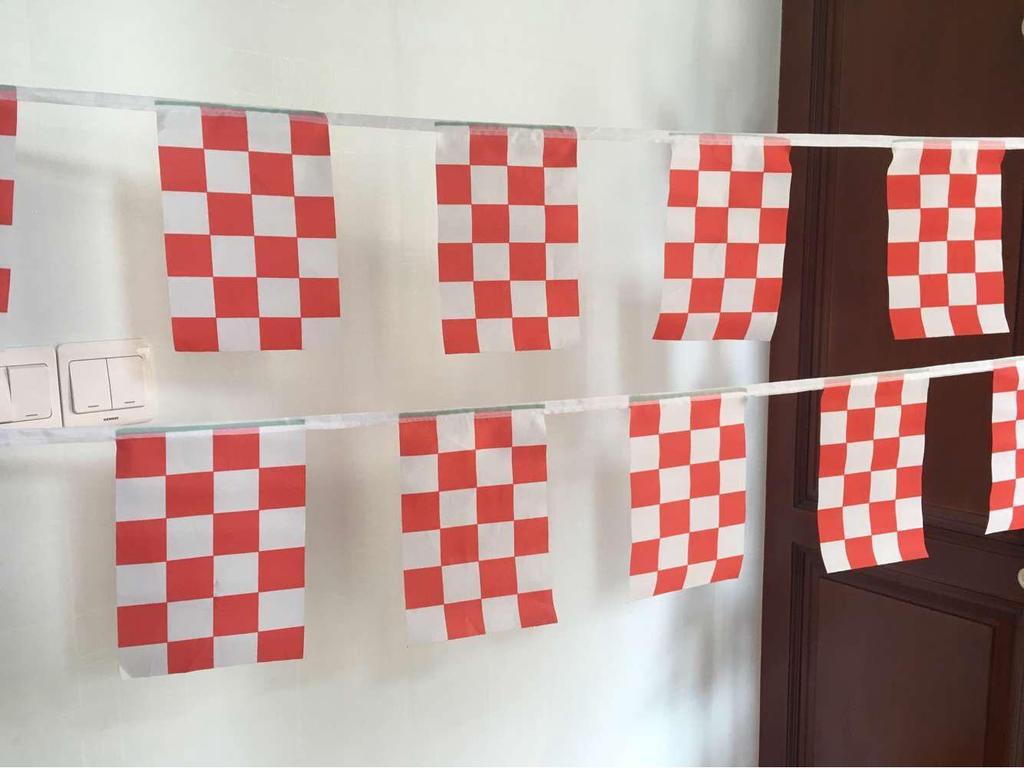 F1 Racing Zwart-Wit Schaakbord Vlag Banner - Rode & Witte Optie Beschikbaar