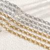 1m 1.4mm Golden Color O Clasp Twist Chain Stainless Steel Chains Links for DIY Jewelry Making Necklace Bracelet Accessories