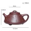 180ml Classic Yixing Purple Clay Teapot Raw Ore Purple Mud Filter Tea Pot Hand Painted Stone Scoop Kettle Tea Sets Accessories