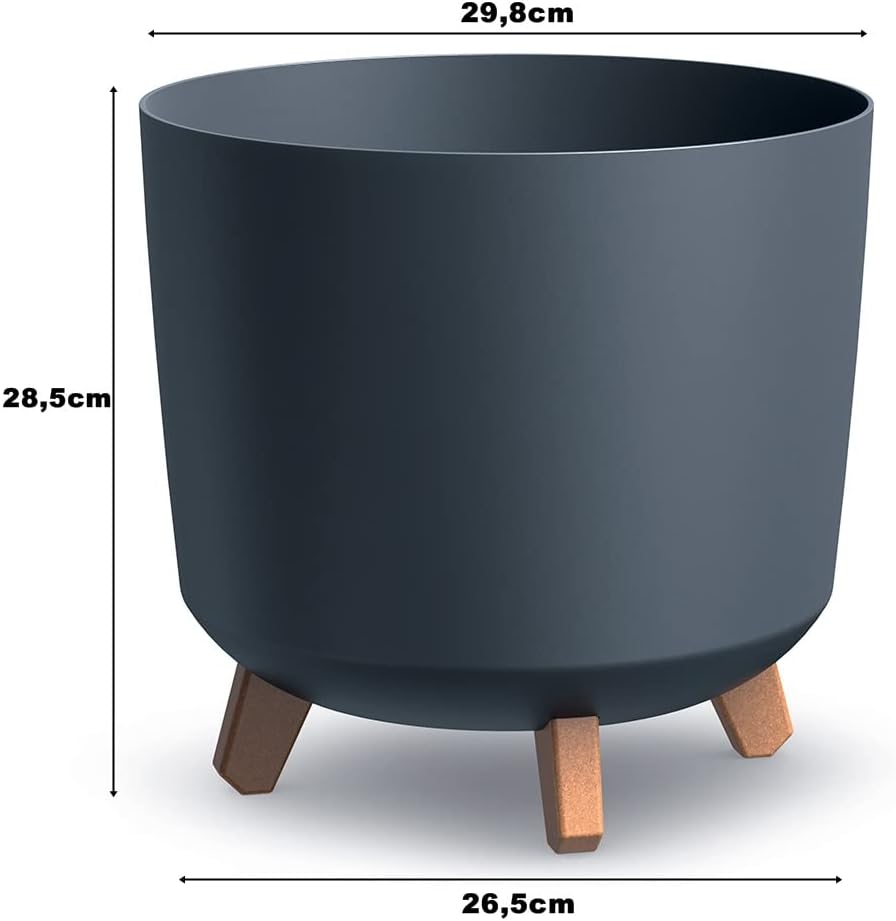 DGTL300L-S449 FLOWER POT COVER WITH DRAINAGE ON LEGS 30cm TUBUS WHITE BOWL