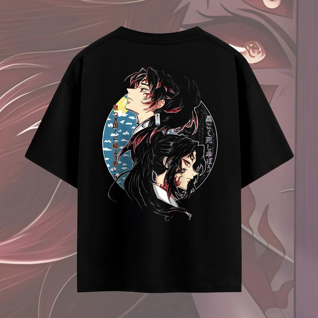 Anime Demon Slayer Fashion Short Sleeve Tops Summer Vintage Unisex Unisexga Breathable 3d Print Tshirt Japanese Classic Anime Tee