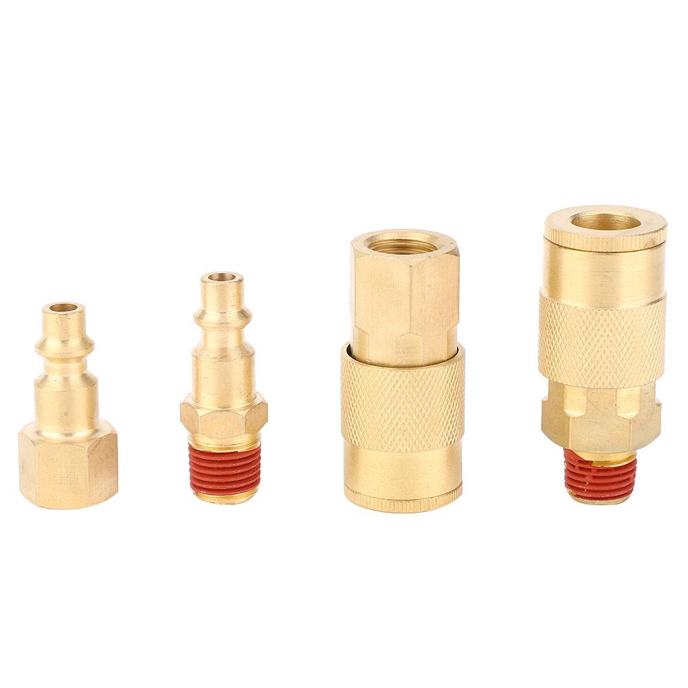 12pcs 1 4 Inch NPT Air Hose Connector Quick Release Male Female Coupler Pneumatic Fitting