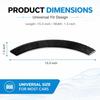 4 PCS Car Wheel Arch Trim Strip, Carbon Fiber Wear Resistant Fender Flare Protector Sticker, Self-Adhesive Waterproof Wheel Eyebrow Decor Decal,