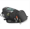 Waterproof Motor Tank Bag Black Oil Fuel Tank Bag Magnetic Motorbike Saddle Bag Single Shoulder Bag Motorcycle Backpack Motorbike Accessories