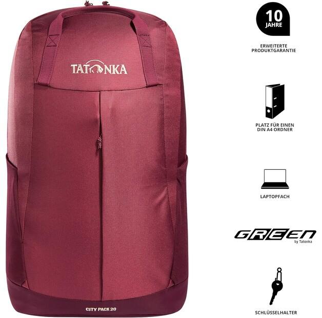 Backpack Tatonka City Pack 20 Bordeaux/red Dahlia (1666.368)