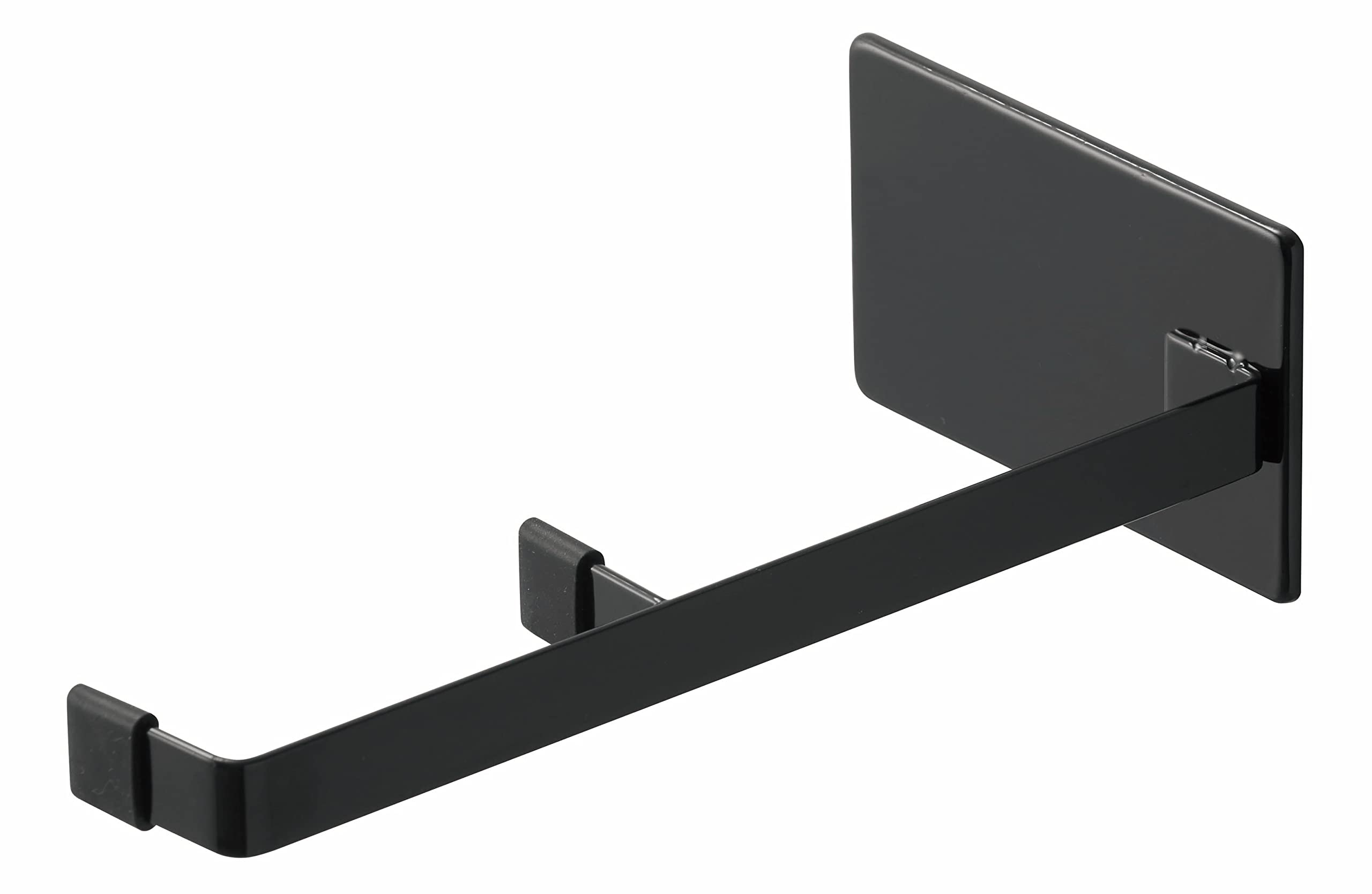 

Yamazaki Jitsugyo 5911 Magnetic Bathroom Door Stopper Black Approx. W9 x D19.5 x H6cm Tower Door Stopper Easy Installation