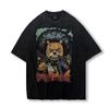 American Hip Hop Retro Old Washed Short-Sleeved T-Shirt Men And Women Oversize Street Skateboard Loose Half-Sleeved T