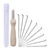 Needle Felting Starter Kit 25 Wool Roving Colors with Starter Tool Foam Mat Kit