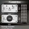 Hinge Repair Plate Cabinet Furniture Drawer Table Scharnier Stainless Steel Household Hardware Hinge Fixing Plate
