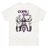 Cops Are Gay Tom of Finland Graphic Tee White Gay Art Pop Punk Shirt Unisex T-Shirt
