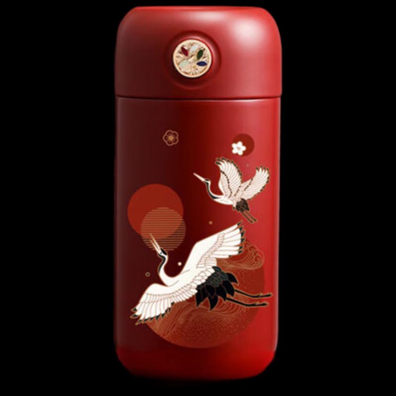 

RELEA 200ML Glazed Red Stainless Steel Insulated Tea Mug