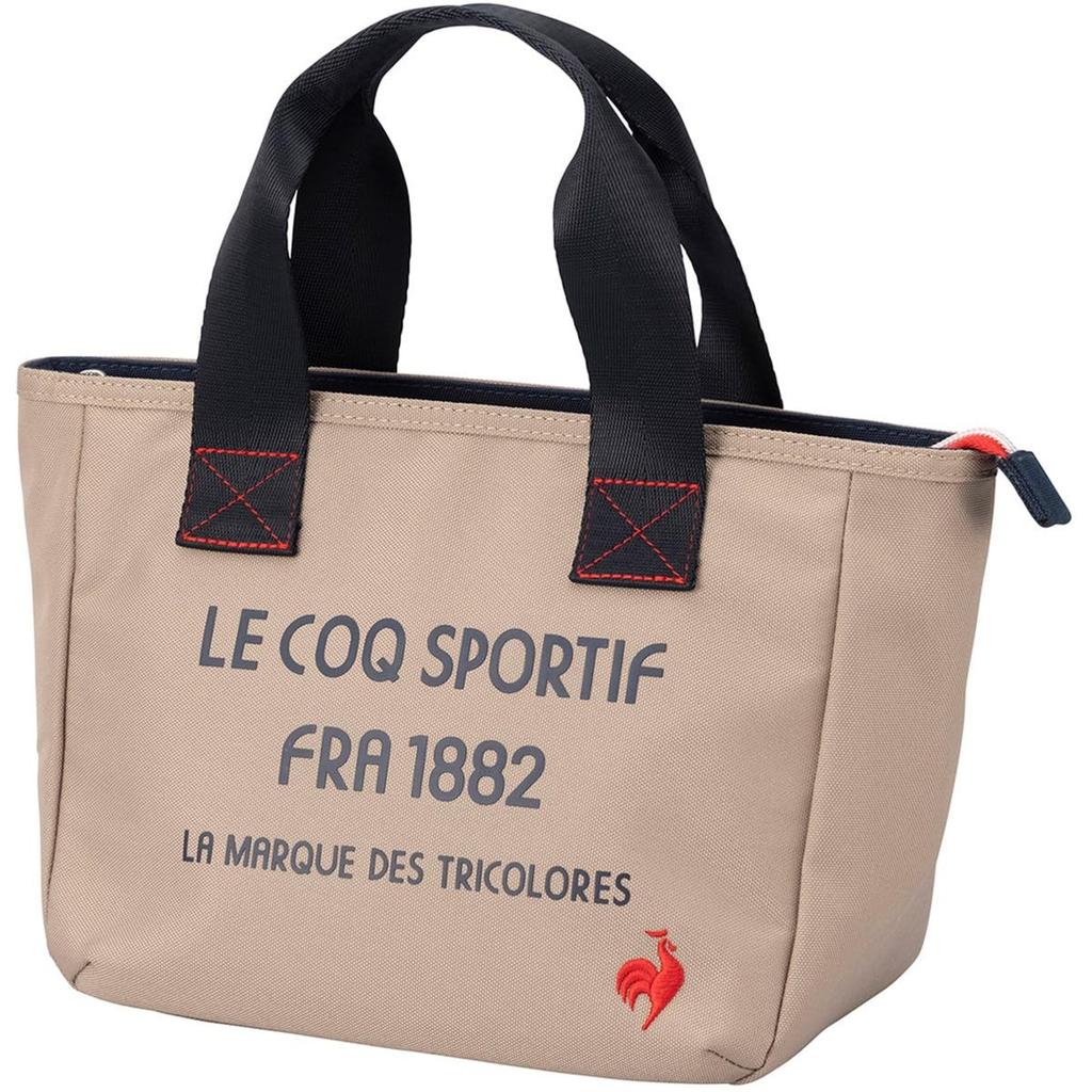 Coq Mini Tote Bag with Cool Lining and Round Available In 4 BG00 [Le Sportif] Pouch, Types, Golf, QQCXJA44, Women's, (Beige)