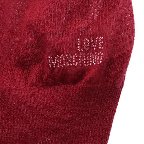 LOVEMOSCHINO Long Sleeve Knit Long Cardigan USA6 With Belt Loop Women Used