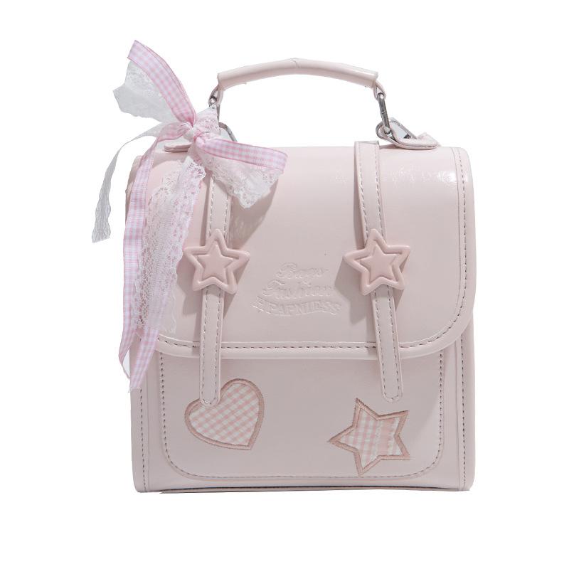 Schoolbag Small Fresh Backpack Women's 1011 New Foreign Style Versatile Texture Shoulder Bag Large Capacity Fashion Commuter Messenger Bag