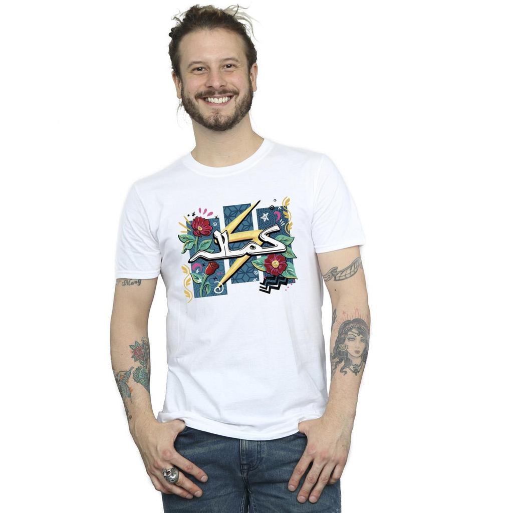 Marvel Mens Ms Marvel Flower Lightning T-Shirt