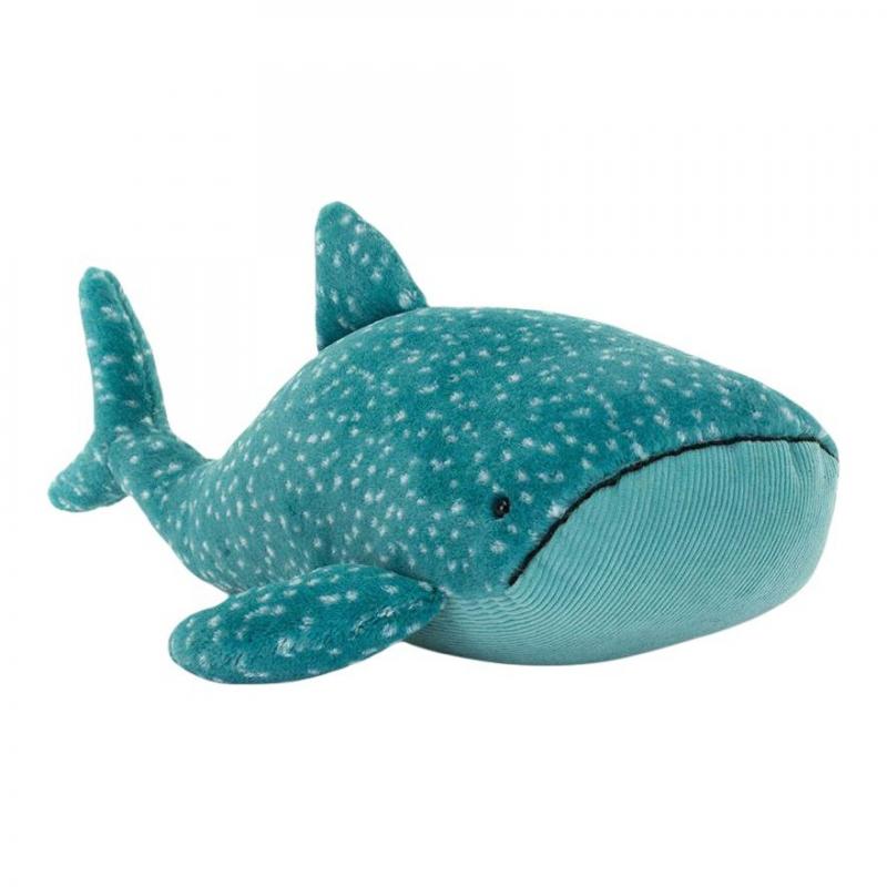 JELLYCAT marine animal Gobfred whale shark cute and cuddly plush doll with a sitting height of 12cm Height